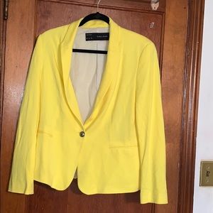 Bright Yellow Blazer - Zara